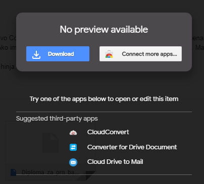 no preview available gmail