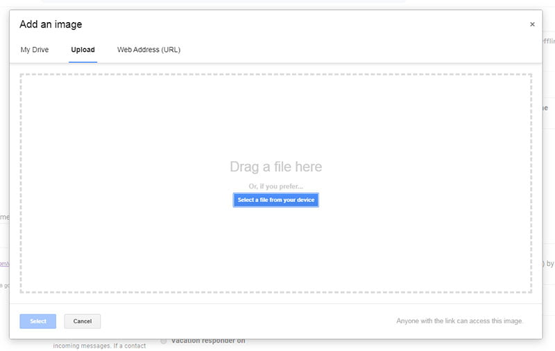 upload image file gmail dialog