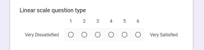 What Is A Linear Scale Question