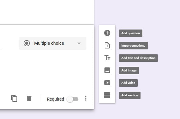 add a field in google form