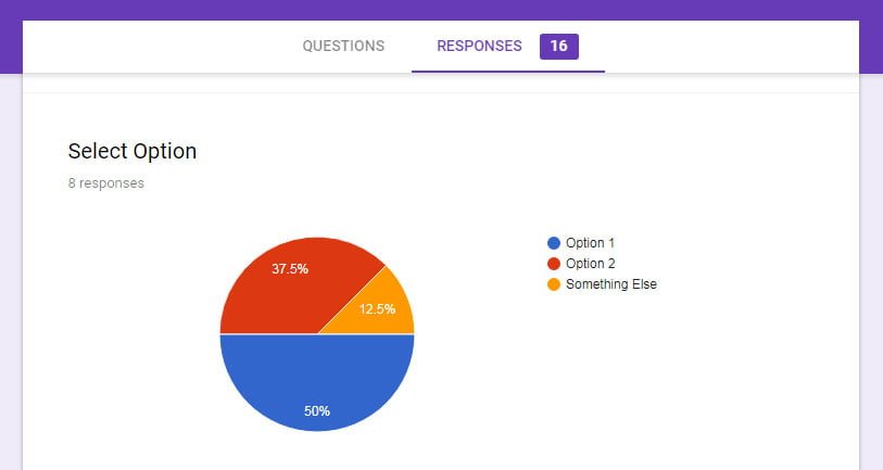 multiple choice responses google forms