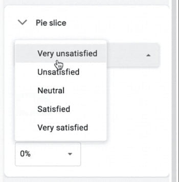 pie slice options in pie chart