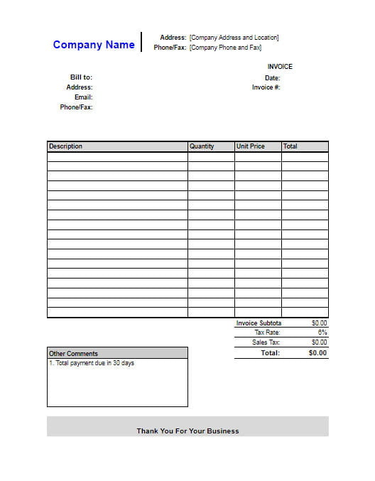 google invoice maker