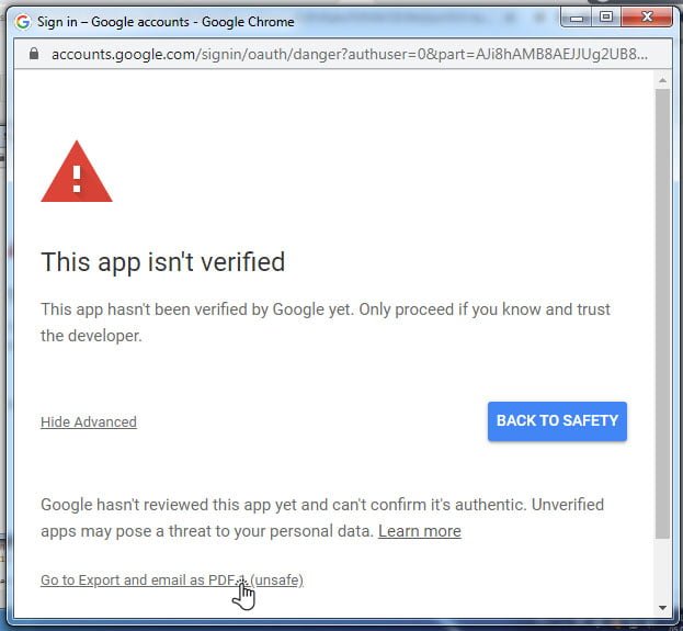 access-unsafe-app-isn't-verified-warning