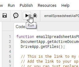 run-script-google-spreadsheet