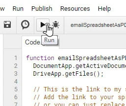 run-script-google-spreadsheet