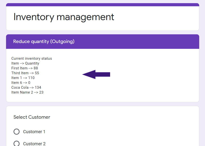 reduce quantity current status