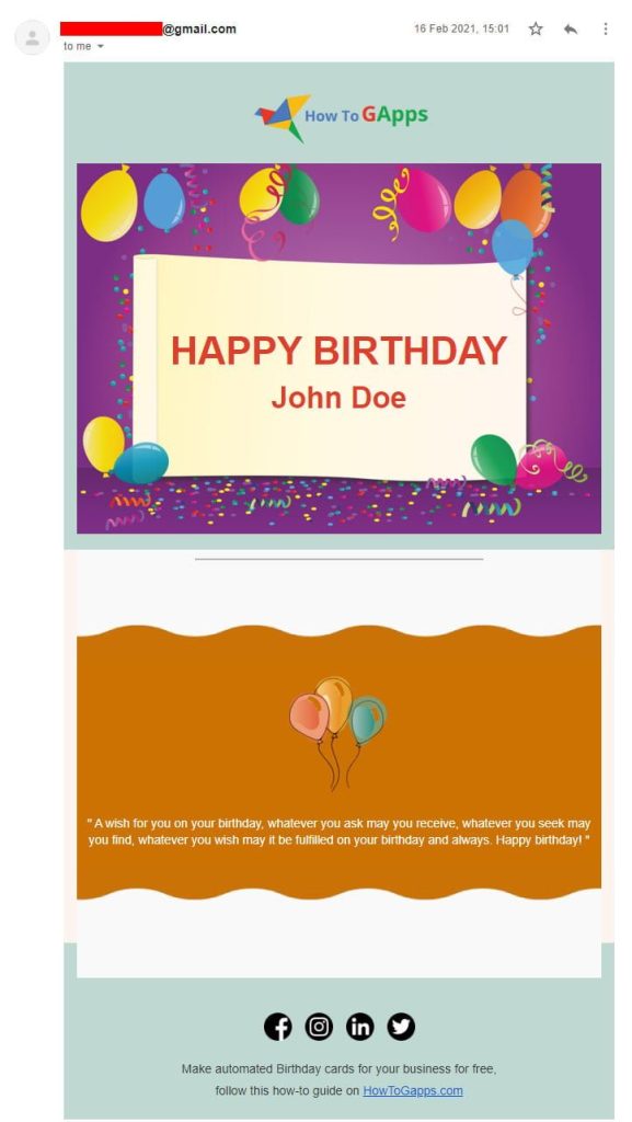 html happy birthday ecard template no.3