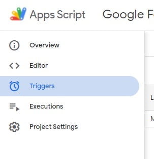 triggers google Script