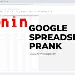 Google spreadsheet prank